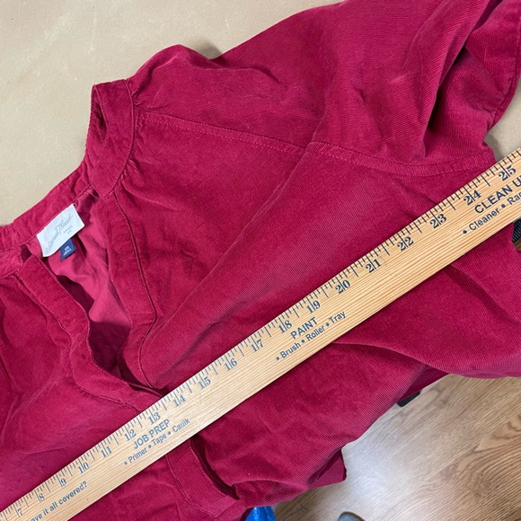 Corduroy v neck blouse - Picture 7 of 8